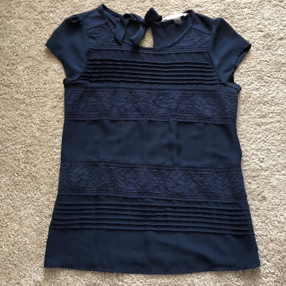 Lauren Conrad Navy Blue top xs